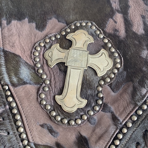 Jose Luis Calf Hair Leather German Silver Bag - Picture 2 of 15